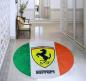Preview: Ferrari italian Flag Logo round carpet!