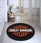 Preview: Harley Davidson Logo runder Teppich!