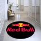Preview: Red Bull Logo black round carpet!