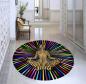 Preview: Colorful Yoga Logo round carpet!