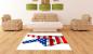 Preview: American flag peace rectangular carpet!
