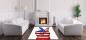 Preview: American flag peace rectangular carpet!