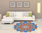 Preview: Mandala Logo round carpet!
