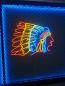 Preview: Neon Led Indian chief wall lamp for your home, office or shop!