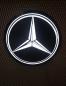 Preview: Mercedes Led beleuchtetes Wandschild rund