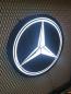 Preview: Mercedes Led beleuchtetes Wandschild rund
