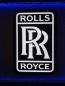 Preview: Rolls Royce schwarzes Logo Led Leuchtschild rechteckig hochkant