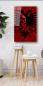 Preview: Albanische Flagge Skenderbeg Art Design rechteckiges spezial Glasbild!