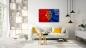 Preview: FC Basel Art Design rechteckiges spezial Glasbild!