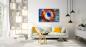 Preview: Universum Milchstrasse Art Design rechteckiges spezial Glasbild!