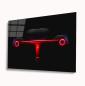 Preview: Ferrari Art Design rectangular special Glass Picture!