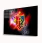 Preview: FC Basel Art Design rechteckiges spezial Glasbild!