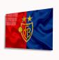 Preview: FC Basel Art Design rechteckiges spezial Glasbild!