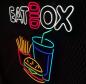 Preview: Eat Box Neon Led Werbeleuchte für ihr Restaurant, Fastfoodladen!