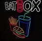 Preview: Eat Box Neon Led Werbeleuchte für ihr Restaurant, Fastfoodladen!