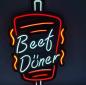 Preview: Beef Döner Neon Led Werbeleuchte für ihr Restaurant, Fastfoodladen!