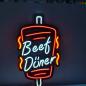 Preview: Beef Döner Neon Led Werbeleuchte für ihr Restaurant, Fastfoodladen!