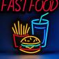 Preview: Fast Food Neon Led Werbeleuchte für ihr Restaurant, Fastfoodladen!