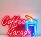 Preview: Coffee Garage Neon Led Werbeleuchte für ihr Restaurant oder Kafeteria!