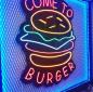 Preview: Come to Burger Neon Led Werbeleuchte für ihr Restaurant, Fastfoodladen!