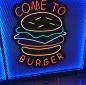 Preview: Come to Burger Neon Led Werbeleuchte für ihr Restaurant, Fastfoodladen!