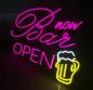 Preview: Bar Open Neon Led Werbeleuchte für ihr Restaurant, Bar oder Pub!