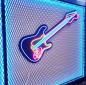 Preview: Gitarre Neon Led Werbeleuchte für ihr Restaurant, Fastfoodladen!