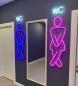 Preview: Toilette WC Neon Led Werbeleuchte für ihr Restaurant, Fastfoodladen!