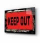 Preview: Keep out Art Design rectangular special Glass Picture!