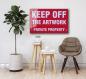 Preview: Keep off the artwork Art Design rectangular special Glass Picture!