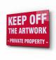 Preview: Keep off the artwork Art Design rectangular special Glass Picture!