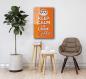 Preview: Keep calm and drink coffee Art Design rectangular special Glass Picture!