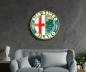 Preview: Alfa Romeo Vintage Art Design round special Glass Picture!