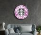 Preview: Starbucks Queen Art Design round special Glass Picture!
