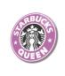 Preview: Starbucks Queen Art Design round special Glass Picture!