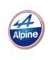 Preview: Alpine Logo Art Design round special Glass Picture!
