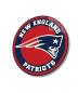 Preview: New England Patriots Art Design rundes spezial Glasbild!