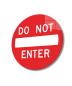 Preview: Do not enter Art Design round special Glass Picture!