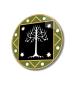 Preview: White Tree of Gondor Art Design round special Glass Picture!