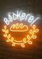 Preview: Bäckerei Neon Led Werbeleuchte für ihr Restaurant, Fastfoodladen!