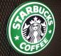 Preview: Starbucks Coffee Logo Led Leuchtschild rund