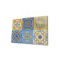 Preview: Portuguese Azulejo Art Design rectangular special Glass Picture!
