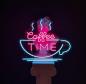 Preview: Coffee Time Neon Led Werbeleuchte für ihr Restaurant, Fastfoodladen!