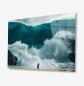 Preview: Grosse Wellen Art Design rechteckiges spezial Glasbild!