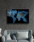 Preview: Weltkarte Art Design rechteckiges spezial Glasbild!