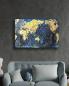 Preview: Weltkarte Art Design rechteckiges spezial Glasbild!