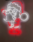 Preview: Neon Led Santa Claus 3D wall lamp for your home, office or shop!