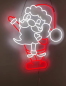 Preview: Neon Led Santa Claus 3D wall lamp for your home, office or shop!