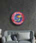 Preview: Kansas Jayhawks Art Design rundes spezial Glasbild!