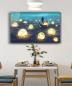 Preview: Moons in the see Art Design rectangular special Glass Picture!